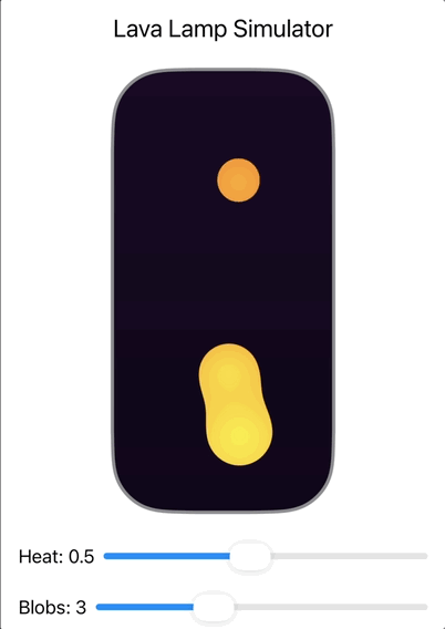 Lava Lamp Simulator Example